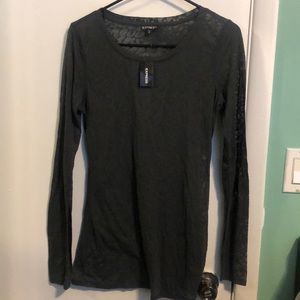 Medium express dark gray thin long sleeve